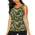 thumbnail image 1 of Fotbe Camouflag Blusas Sin Mangas para Mujer – Estilo Casual, Corte Suelto, Slim-Fit, Cuello Redondo Deportivo, Tops de Verano para Gimnasio y Yoga-Medium, 1 of 1