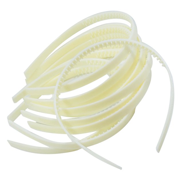 10x diadema sólida de plástico para mujer, banda de pelo para niñas, aro de Blanco Sunnimix Alice Hair Band con dientes