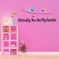 thumbnail image 3 of Children Seriously You are my Favorite Cute Cartoon Wall Decal Decoration Vinyl Wall Art Sticker Decal for Couple Bedroom Lasts Years and Easily Removable - Size: 30 In(W) x 12 In(H), 3 of 5