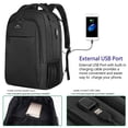 thumbnail image 3 of Mochila MATEIN Extra Large Travel para portátil USB de 18.4 pulgadas, negra, 3 of 9