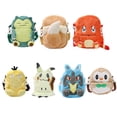 thumbnail image 2 of 7 estilos de peluches suaves de Pokémon, Snorlax, Eevee, Charmander, Psyduck, Mimikyu, Lucario, Rowlet, muñecos de peluche, bolsos de hombro, juguetes, 2 of 5