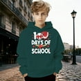 thumbnail image 1 of 100 Days of School Sweatshirt for Kids - Boys Girls Letter Graphic Long Sleeve Preppy Back to School Hoodie, 1 of 3