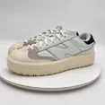 thumbnail image 1 of New Balance Men Size 7.5D CT3020C White Grey Leather Suede Training Shoes, 1 of 6