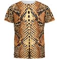 thumbnail image 1 of Halloween Rattlesnake Snake Snakeskin Costume All Over Mens T Shirt, 1 of 2