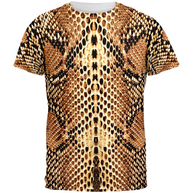 Halloween Rattlesnake Snake Snakeskin Costume All Over Mens T Shirt