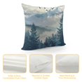 thumbnail image 4 of Orinice Birds Mountain Range Forest Graphic Decorative Cushion Throw Pillow Cover Square 1PC 24x24in, 4 of 5