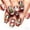 C, variant on 24PCS Short Square Christmas Press On Nails, Purple Silver Glitter Base with Snowman & Snowflake Design, Glossy Natural Fit Fake Nails for Women, Winter Holiday & Daily Manicure, Salon & Home Use