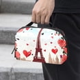 thumbnail image 2 of Valentine's Day Waterproof Oxford Fabric Charger Case for Electronic Devices, Hard Drive, Cords, Cables, and Phone - 5.9x9.44x3.14 Inches, 2 of 6