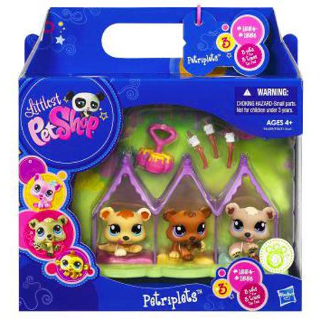 Littlest Pet Shop Petriplets Bears Figure 3-Pack