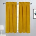 thumbnail image 2 of Green Tier Curtains for Kitchen, Holiday Home Decor Velvet Half Window Cafe Curtains Kitchen Curtains, Room Darkening Privacy Enhancing Bathroom Window Curtain, 2 of 9