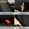 thumbnail image 5 of OTOEZ Leather Seat Covers for Car Auto Sedan SUV Truck, Black & Blue, 5 of 9