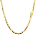 thumbnail image 1 of 14k Yellow Gold Gourmette Chain Necklace, 3.0mm, 24", 1 of 5