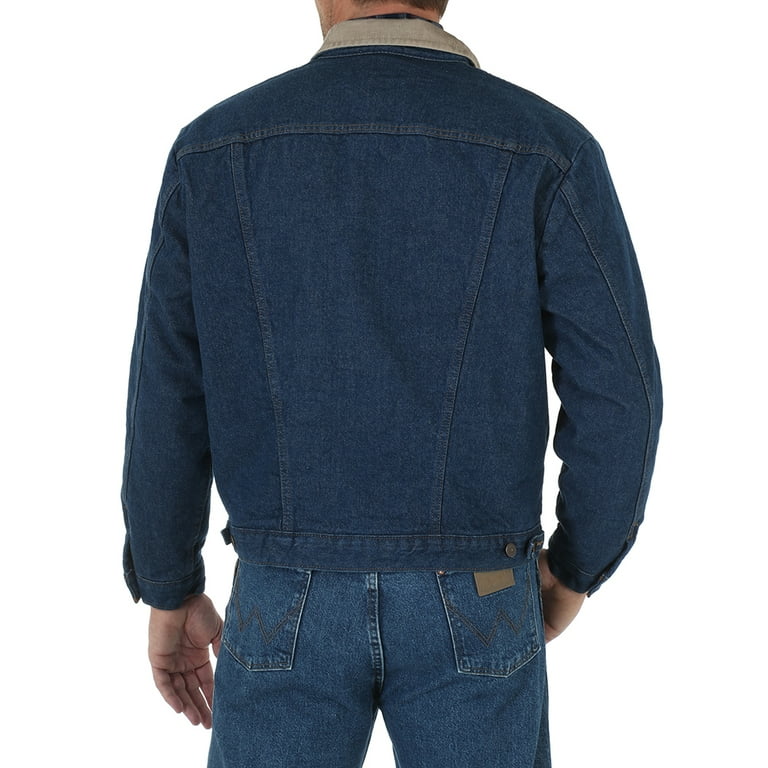 Wrangler Mens 74260PW Blanket Lined Jacket 40 Denim - Walmart.com