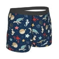 thumbnail image 2 of KLL Sea Creatures Men's Cotton Boxer Briefs Underwear-Large, 2 of 8