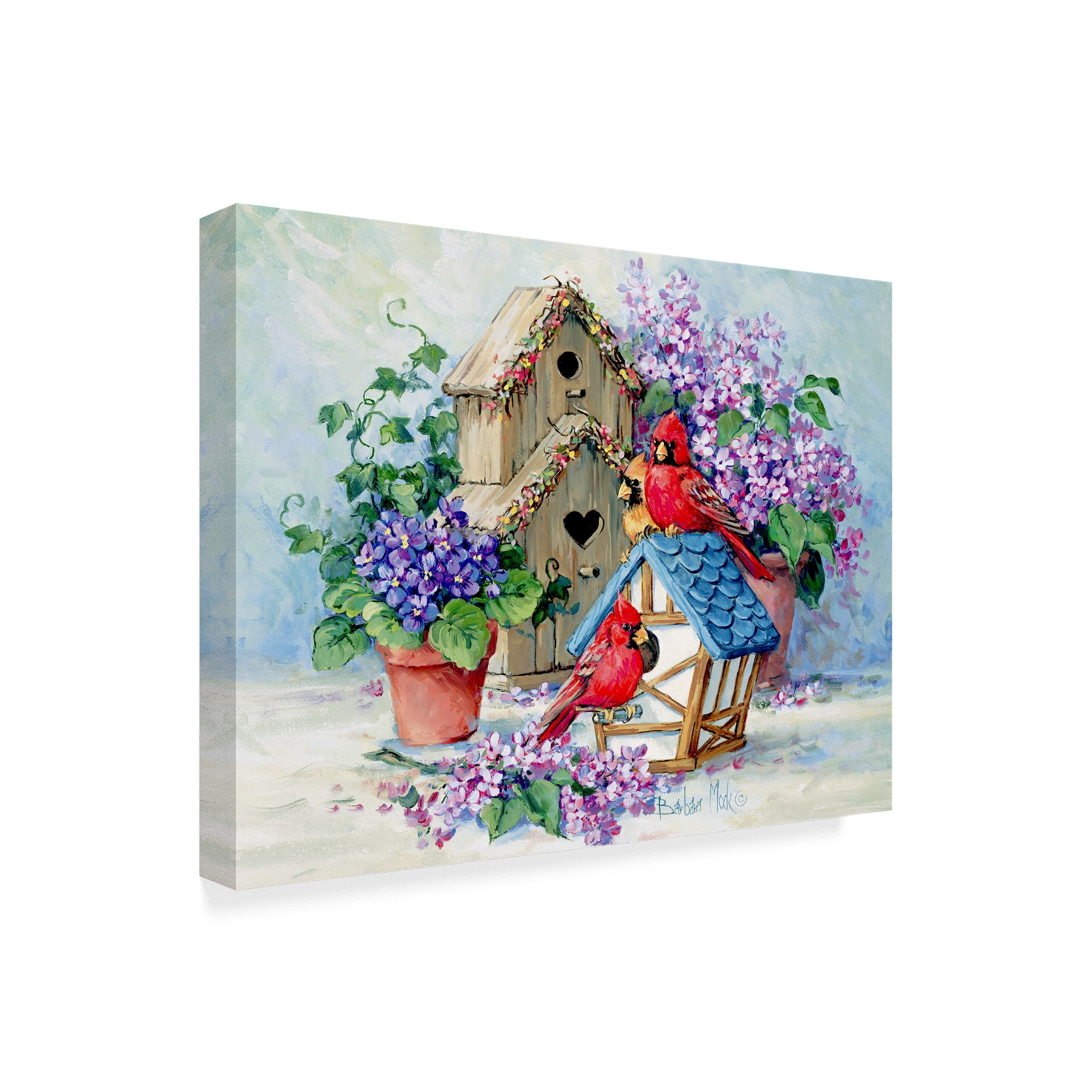 Trademark Fine Art ' A Cardinals Home' Canvas Art by Barbara Mock