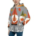 thumbnail image 2 of Pofeuu Hello Fall Gnomes Print Teenage Zipper Hoodie Sweatshirts Hooded Casual Jackets With Pocket For Boys Girls-Medium, 2 of 6
