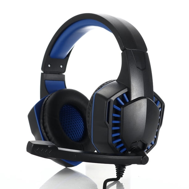 Auriculares SY-GX20 para gaming con micrófono externo y control de volumen - Sonido envolvente y diseño ergonómico - Compatible con PC, laptop y celular - Incluye adaptador 3.5mm - Color azul