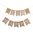 thumbnail image 4 of HORIALENCE Eid Decorations Banner Khaki Linen 1Set, 4 of 8
