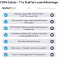 thumbnail image 2 of StarTech 50ft CAT6 Ethernet Cable - Purple CAT 6 Gigabit Ethernet Wire -650MHz 100W PoE++ RJ45 UTP Molded Category, 2 of 5