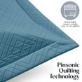 thumbnail image 4 of Clara Clark Quilt Sets, 5 Piece Lightweight Reversible Quilt Bedspread, Diamond Weave Coverlet Bedding Set, Queen Blue Heaven, 4 of 9
