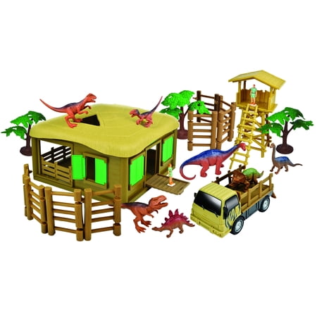 UPC: 0082228243193 | Red Box Pre-Historic Times Dinosaur Action Figure Playset Children 3+ years