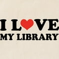 thumbnail image 3 of CafePress - I Love My Library Tote Bag - Unisex Canvas Tote Bag, Beige, 1-Piece, 3 of 9