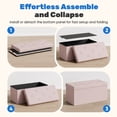 thumbnail image 4 of Gianna 43 Inches Folding Storage Ottoman Bench, Storage Chest, Foot Rest Stool, Bedroom Bench with Storage, Pink, 4 of 7
