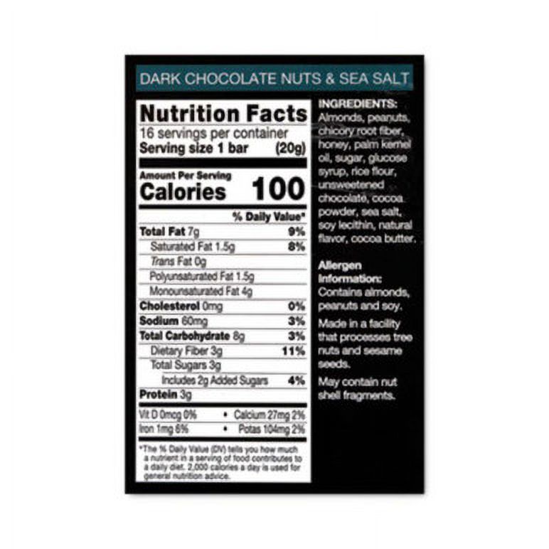 Kind Minis, Dark Chocolate Nuts Sea Salt/Caramel Almond Nuts Sea Salt, 0.7 Oz Bar, 32 Bars/Box