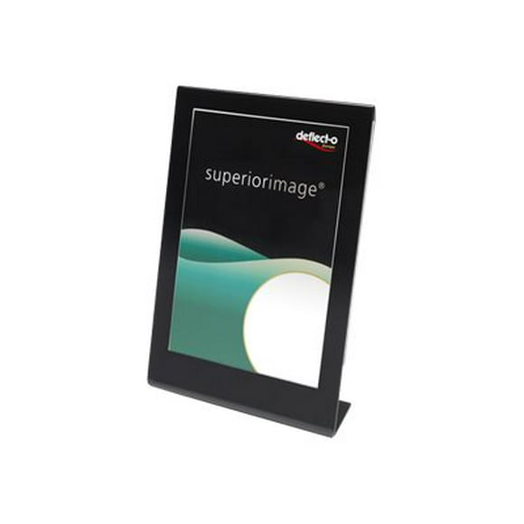 Deflecto Superior Image - Porte-Enseigne - pour A4 - Transparent avec Bordure Noire