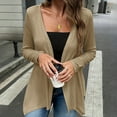 thumbnail image 6 of Samickarr Bolero Shrugs Cardigan for Women Open Front Long Sleeve Casual Loose Solid Color Coats, 6 of 9
