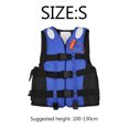 thumbnail image 5 of Chaleco salvavidas de seguridad para niños para natación, navegación y esquí: chaleco salvavidas azul universal para niños, 5 of 5