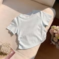 thumbnail image 4 of Amidoa Girls 2 Piece Outfits Summer Clothes Short Sleeve Cotton T-Shirt and Casual Shorts Kids Clothing Sets White Size 1T, 4 of 6
