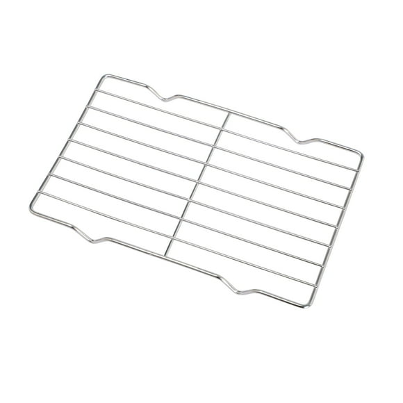 Kilougeis Grille en Acier Inoxydable Anti-Brûlure Support de Four Rectangulaire pour Cuisson Domestique Égouttoir à Huile