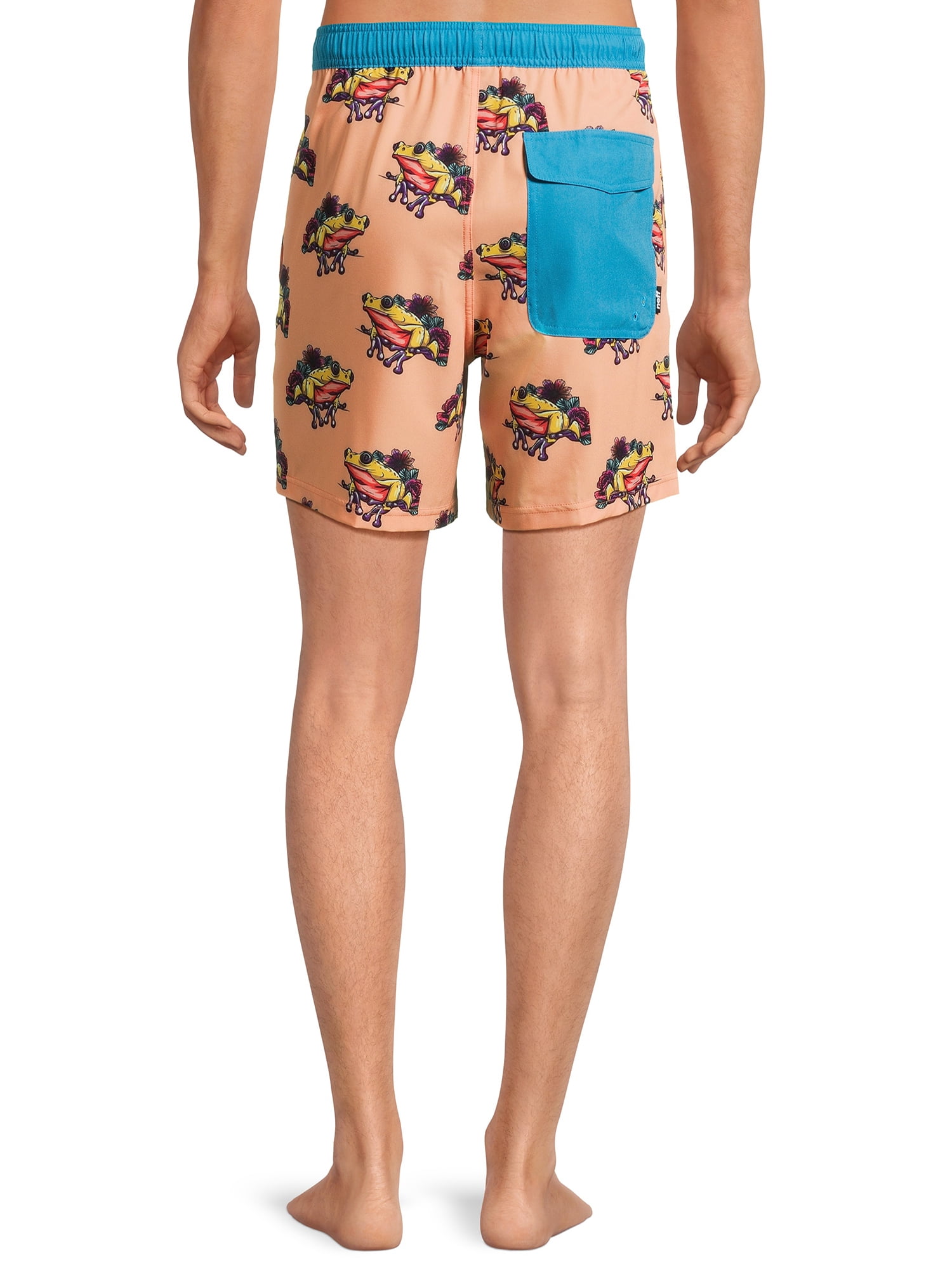 Neff Men's Graphic Floral Frog Swim Shorts, Sizes S-XL