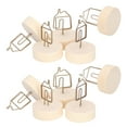 thumbnail image 4 of EOTVIA Table Number Holder,10Pcs Table Card Holder Retro House Shape Cute Design Business Card Photo Holder For Office Home Desktop Decoration,Card Stand, 4 of 8