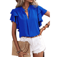 thumbnail image 2 of Womens Summer Tops Blue L, 2 of 7