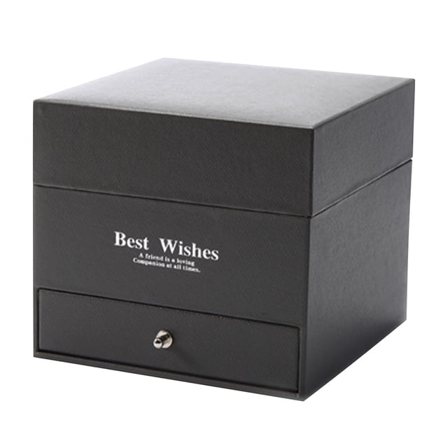 Naiovety Caja de regalo de flores de jabón, cajón de de doble capa, caja de regalo de rosas, organizador de joyas, boda, romántico, caja de Kits de decoración para fiestas Rojo caja de 9 cajones Naiovety HA003065-05B
