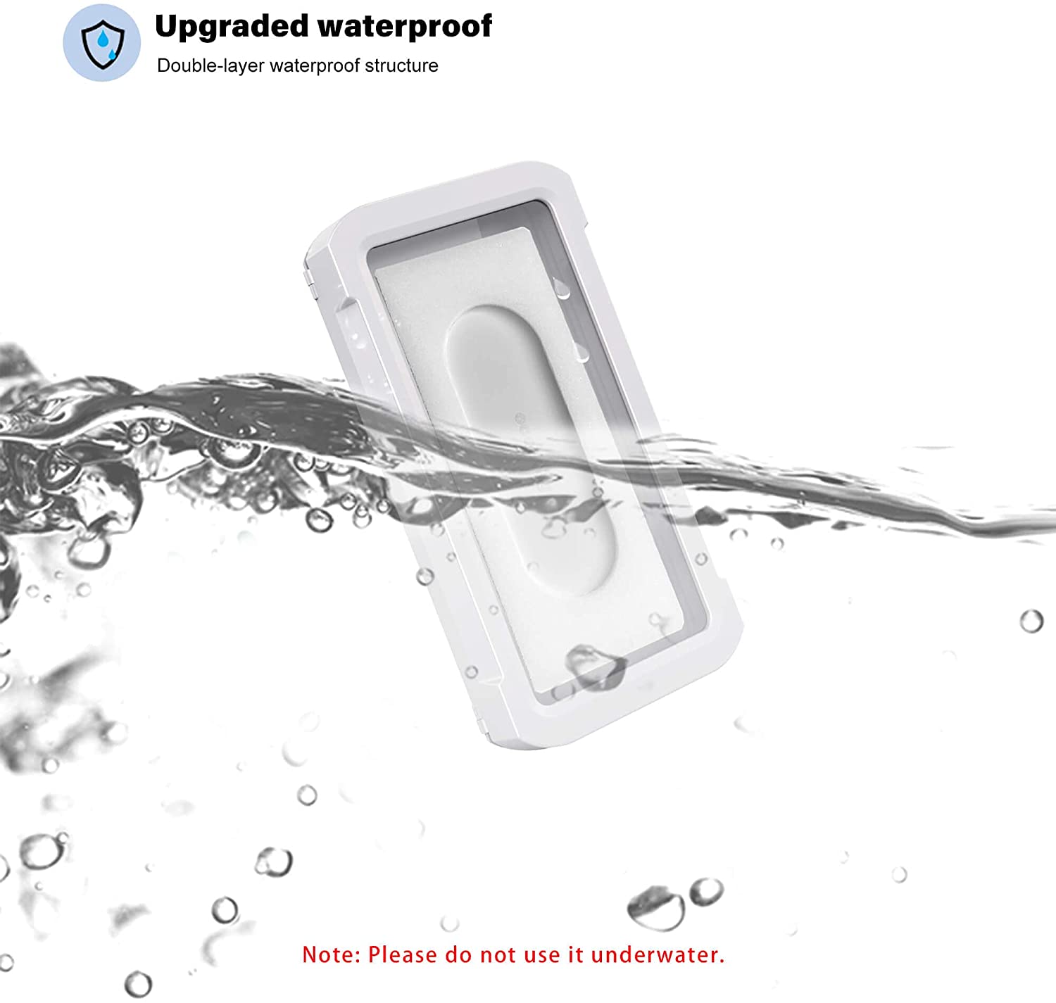 Phone Holder Waterproof 360Â° Rotation, Mirror/Wall Mount Phone Holder for Bathroom Bathtub - image 3 of 4