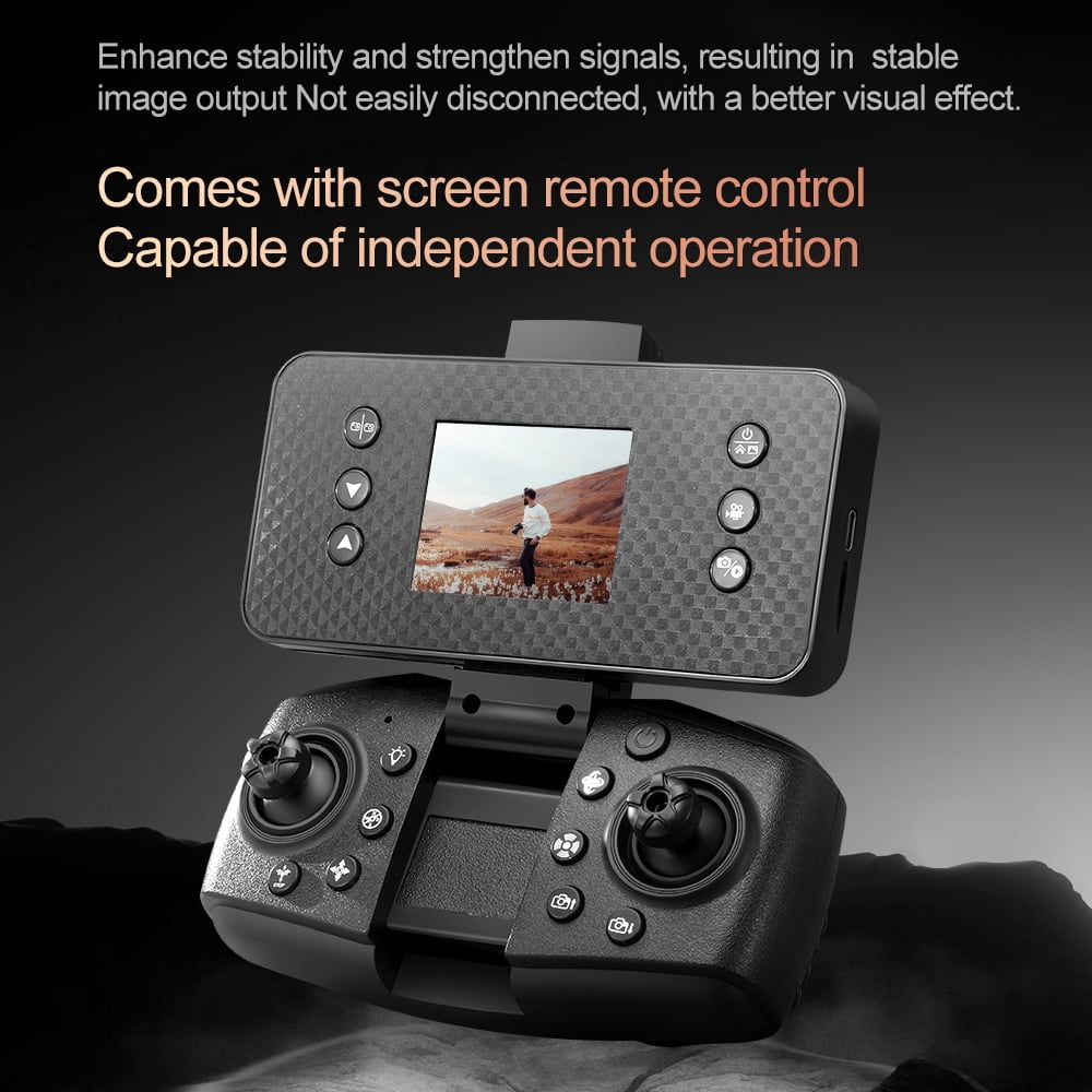 HNZENBW Drone with 4K HD Dual Camera for Kids Adults,RC Foldable FPV Quadcopte with 2 Modular 1800mAh Batteries for 40 Mins, Brushless Motor,Black