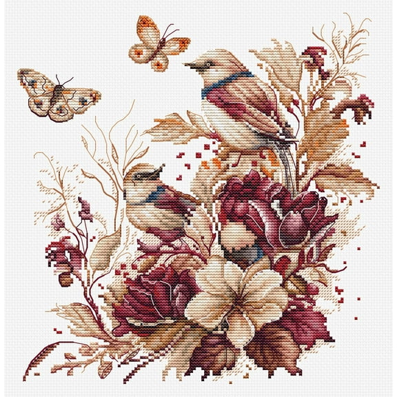 Luca-S The Birds - Autumn Counted Cross-Stitch Kit