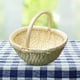 thumbnail image 3 of Cesta de frutas tejida a mano, cesta tejida para fruta, cesta para escritorio de cocina, restaurante Beige, 3 of 5