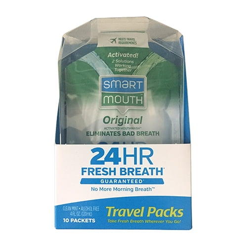 Smartmouth 24 Hours Original Mouthwash Packets, Fresh Breath 10 Ea, 2