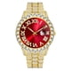 thumbnail image 1 of Reloj de cuarzo con calendario y correa de acero brillante con esfera grande para negocios, 1 of 6