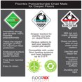 thumbnail image 4 of Floortex Ultimat 46 x 53 In Durable Office Chair Mat for Hard Floors, Clear, 4 of 12