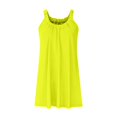 thumbnail image 3 of Robe d'Été Courte de Plage pour Femmes - Paréo Bikini, Ligne A Sans Manches, Robe t-Shirt Décontractée Mini, Polyester, Tailles P - TTG, 3 of 4