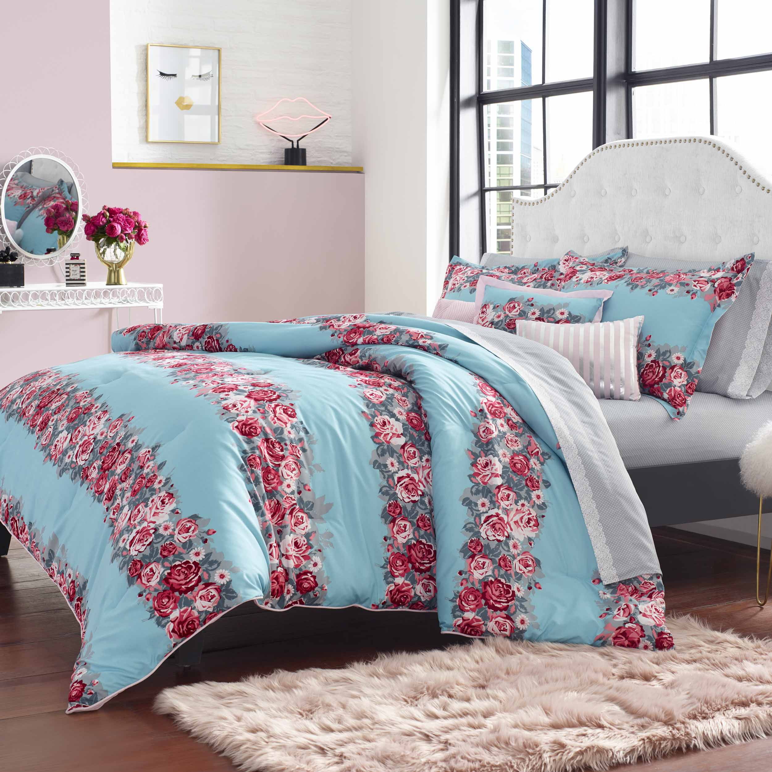 Betsey Johnson Floral Microfiber Plain 