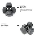 PATKAW 1 Set of 5Kg Hexagonal Rubberized Dumbbell Men's Fitness
