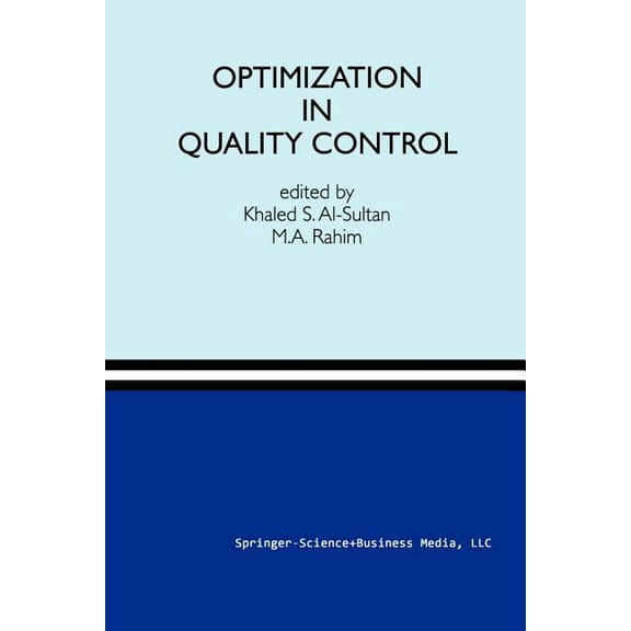 Optimization in Quality Control, (Paperback)
