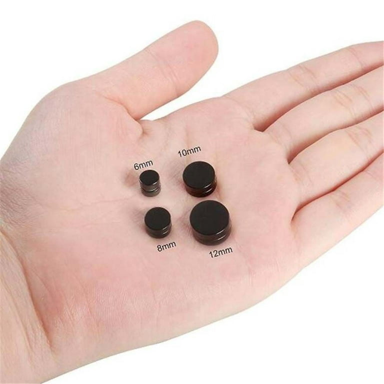 2 Paia Orecchini Magnetici Falsi Di Calibro In Acciaio - Foto 8