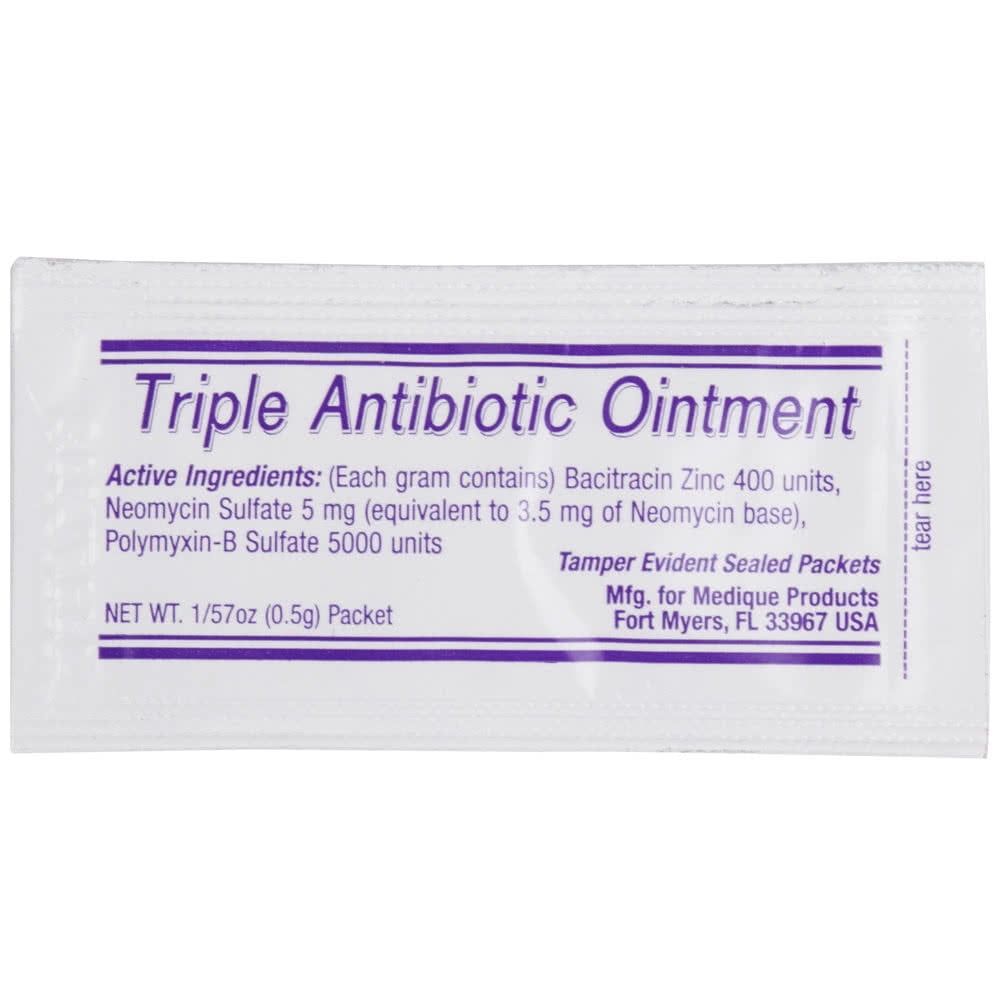 Medi-First Triple Antibiotic Ointment .5 gram - Pack of 10 - Walmart.com - Walmart.com